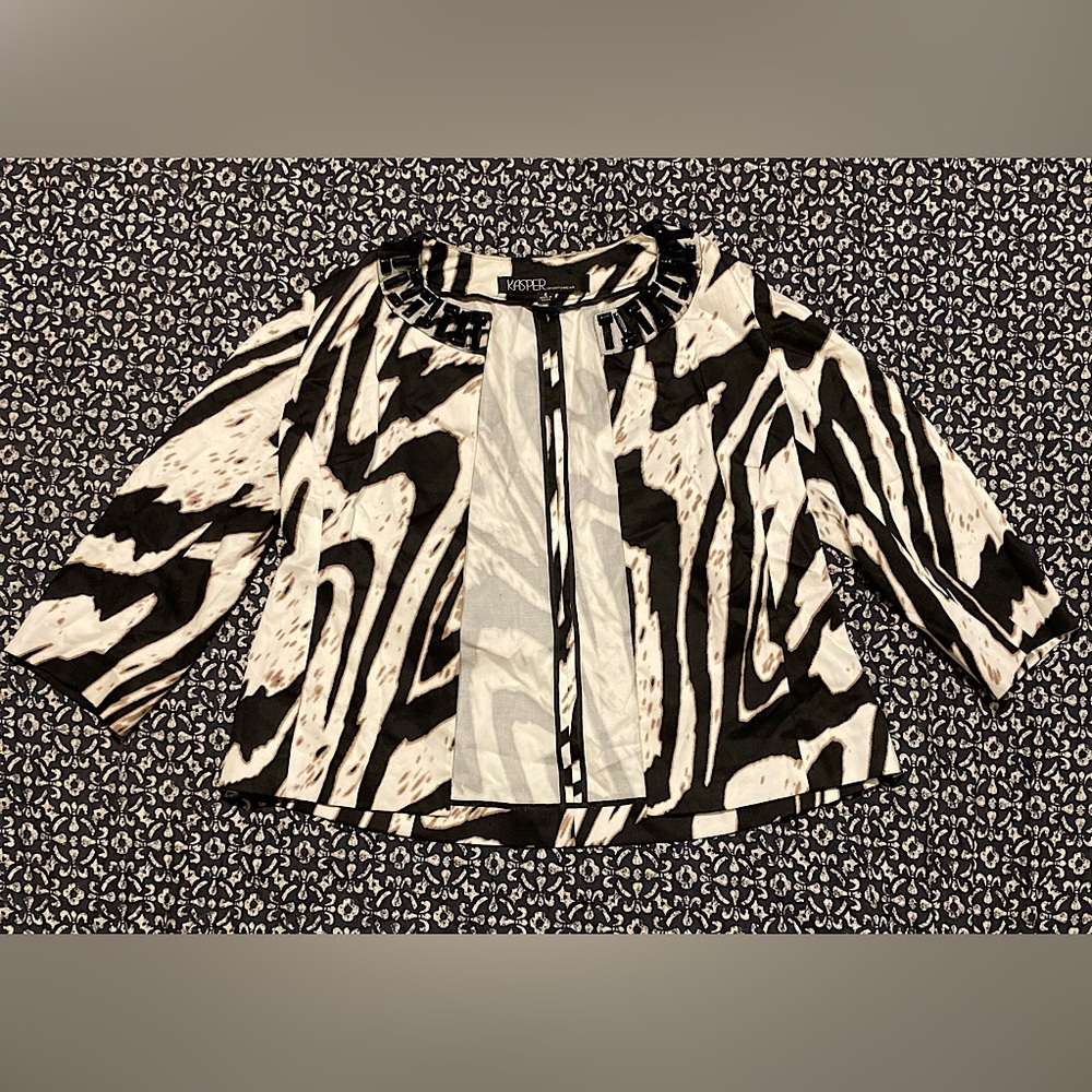 Womens Zebra Fashion Blazer